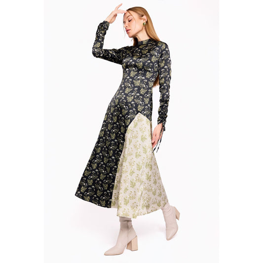 Pega 2.0 Satin Floral Dress - The Mimi Boutique