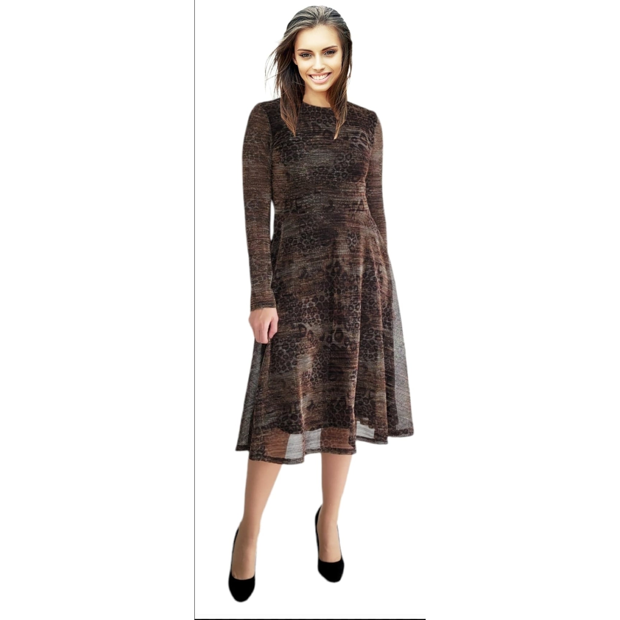 Shimmer Gold Fit & Flare Dress Shimmer Gold Fit & Flare Dress