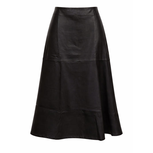 Squared Leather Skirt Code Plus
