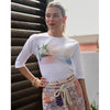 Watercolor Beach 3/4 Sleeve Tee Adina LV