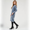 Loose Basic Dress Velvet Grey