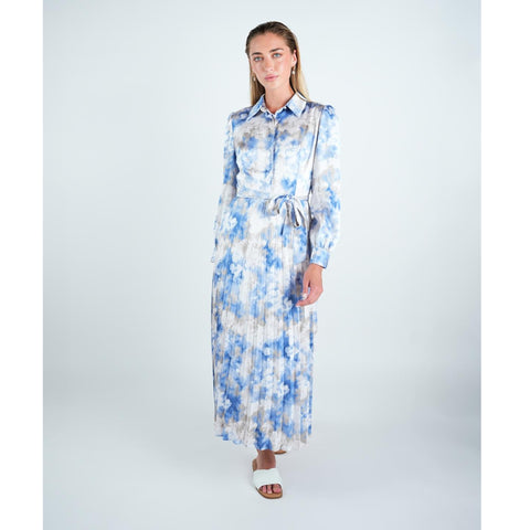 Sky Blue Floral Cloud Dress - The Mimi Boutique