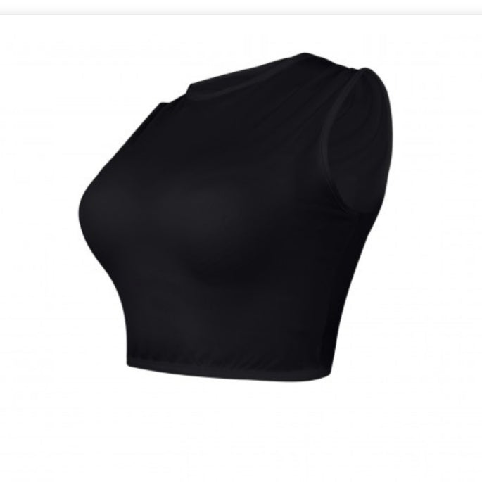 Sleeveless Crop Top Shell (2 Colors) - The Mimi Boutique