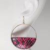 Snake print Hoop Earring - The Mimi Boutique