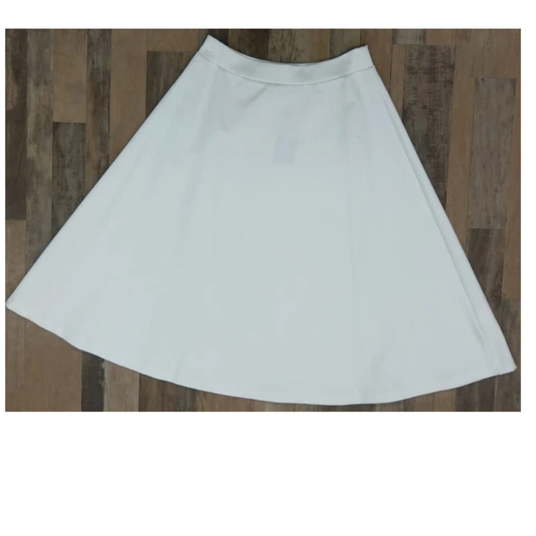 Ponti Ivee Aline Skirt:  Ivory 25"