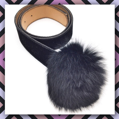 Pom Fur Belt - The Mimi Boutique