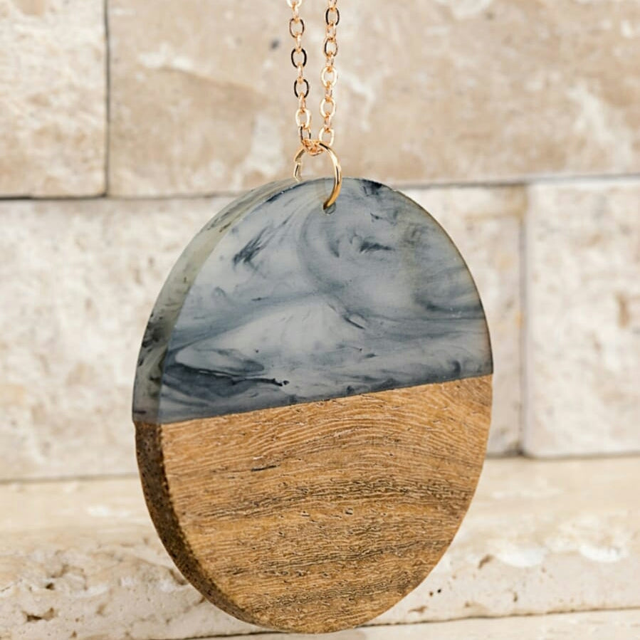 Wood Necklace - The Mimi Boutique