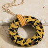 Yellow Short Chain Leopard Necklace - The Mimi Boutique