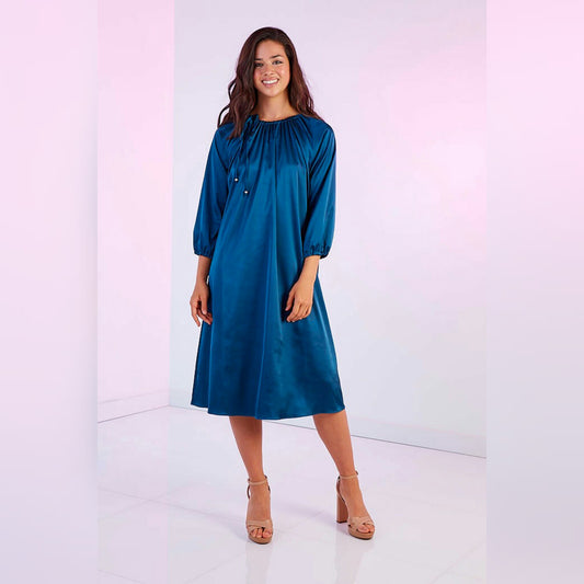 Delilah Dress-Teal - The Mimi Boutique
