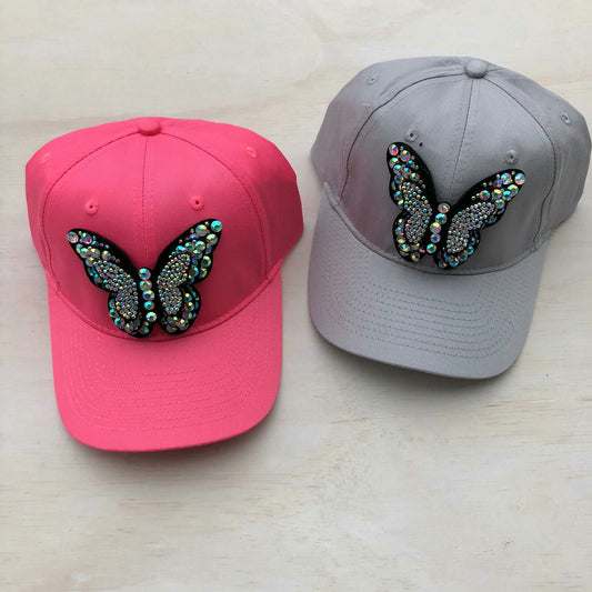 Buttefly Bling Caps - The Mimi Boutique