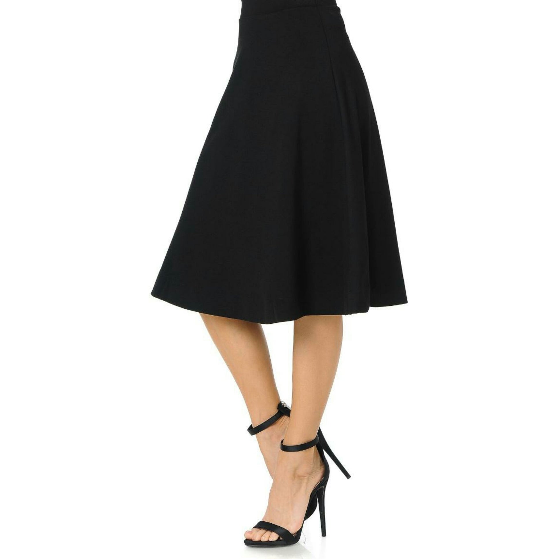 Ponti Ivee Aline Skirt: Black 25" - The Mimi Boutique