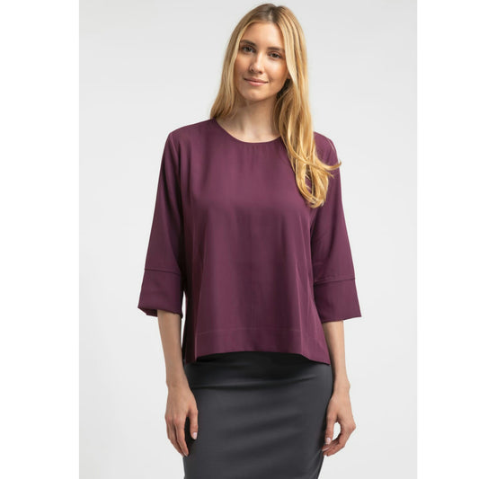 High Low CCI Shirt: Pale Purple - The Mimi Boutique