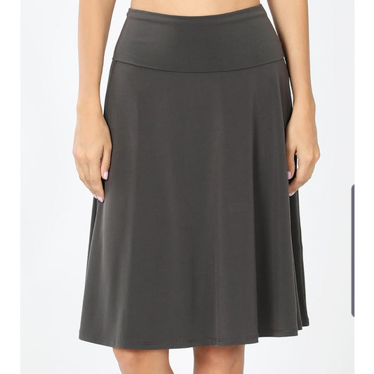 Zenna Skirt: Dark Grey - The Mimi Boutique
