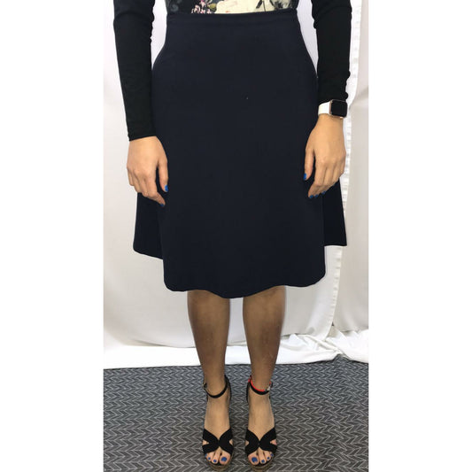 Sam Basic Aline Skirt: Navy - The Mimi Boutique