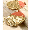 Hammered Gold/Color Earrings - The Mimi Boutique