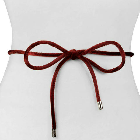 Velvet/Horse Hair Rope Belt - The Mimi Boutique