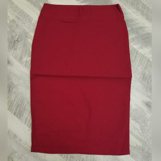 Riva Pencil Skirt-Wine - The Mimi Boutique