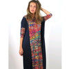Misa Maxi: Black/ Water Color Mosaic - The Mimi Boutique