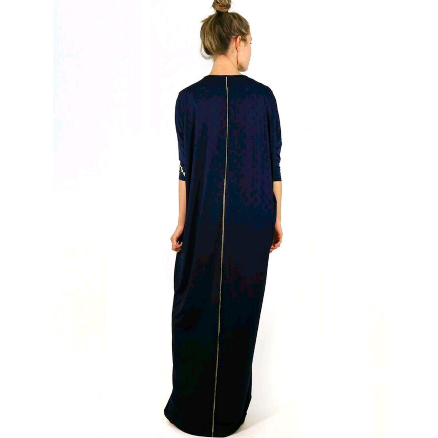 Misa Maxi: Black/ Water Color Mosaic - The Mimi Boutique