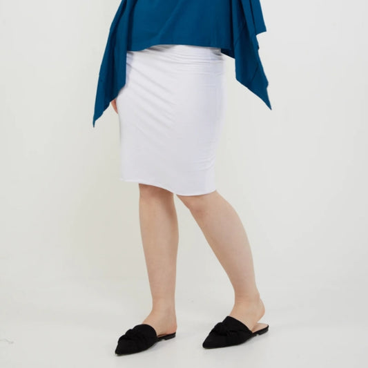 Short Tube Skirt: White