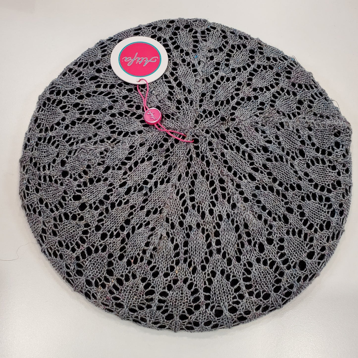 Lightweight Metallic Beret/Snood Atifa - The Mimi Boutique