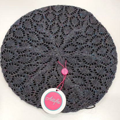 Lightweight Metallic Beret/Snood Atifa - The Mimi Boutique