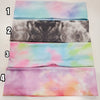 Tie Dye Ribbed Tshirt Flat Headband