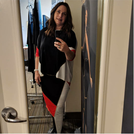 Hana Skirt Red/Black/ White