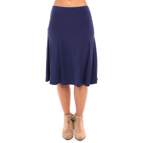 Modal Skye Skirt by Maya's: Navy