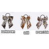 Bow Ponytails: Animal Print/Chain