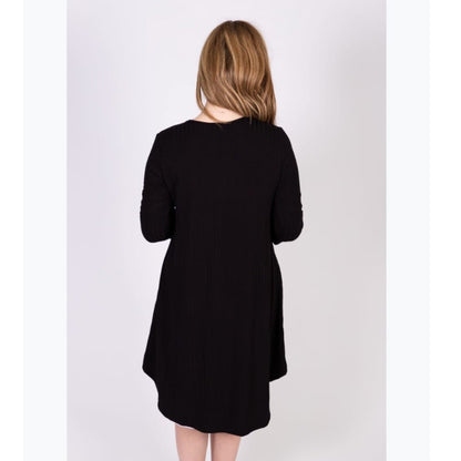 High Low Top by KMW-Black 3/4 Sleeves