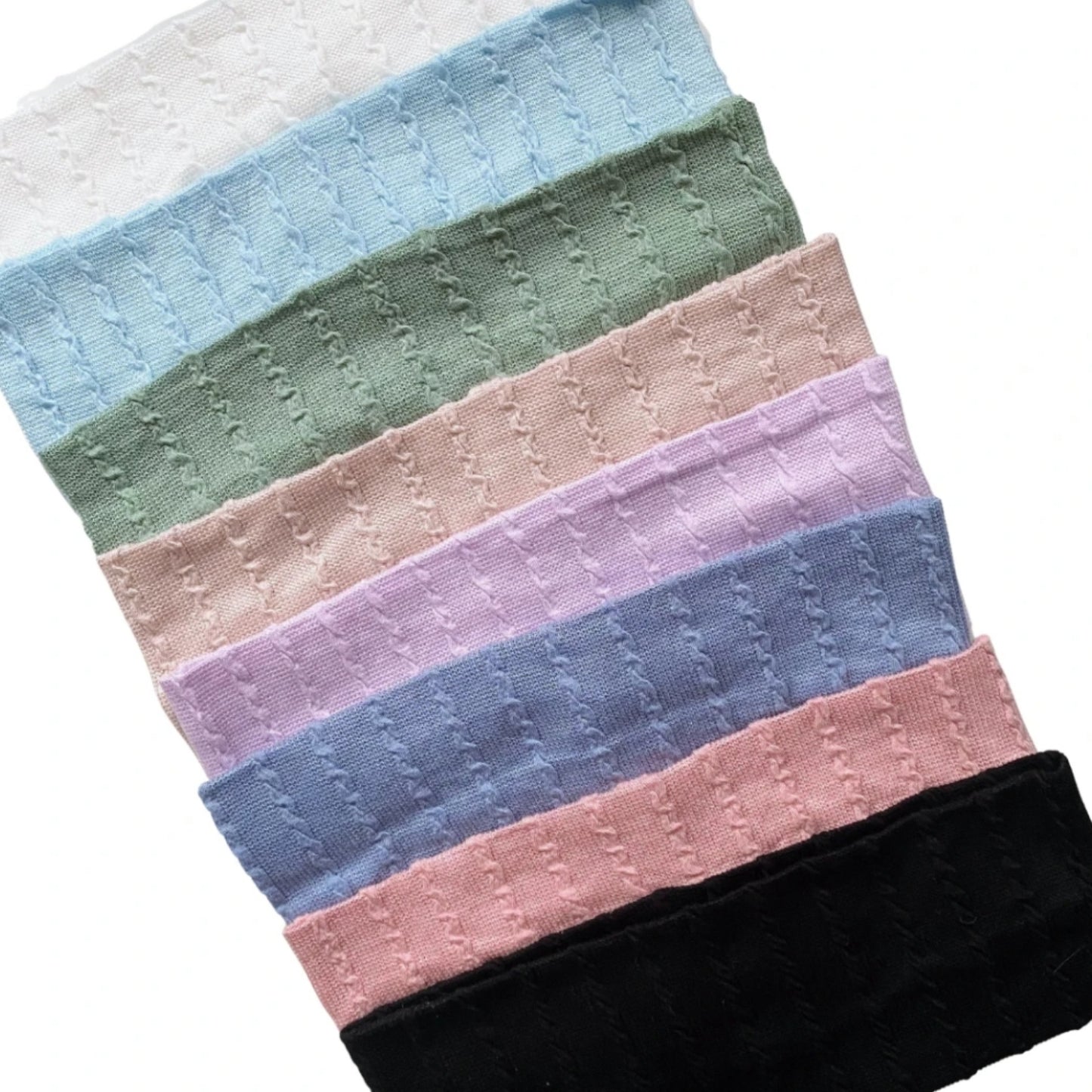 Aviva Ruffle Flat Headband by Valeri: Thin