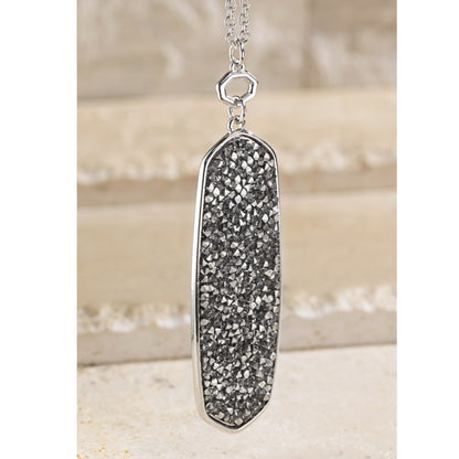 Crushed Rhinestone Necklace