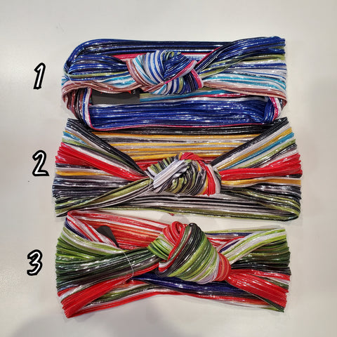 Rainbow Luxe Headband-Top Knot