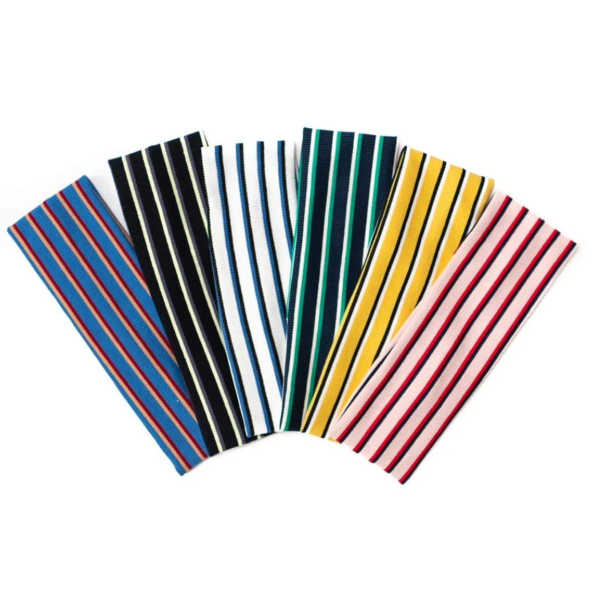 Preppy Stripe Headbands by Nicsessories:  Skinny Flat