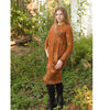 Floral Boho Dress: Rust