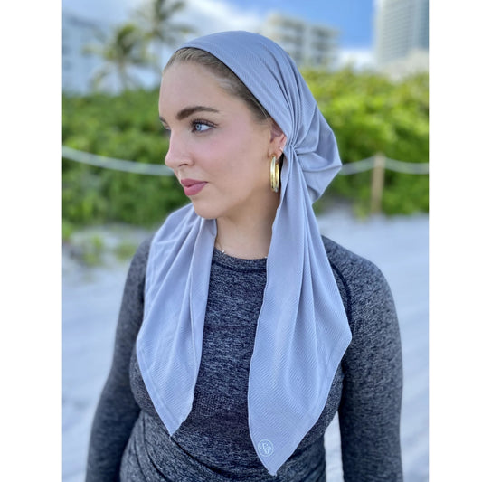 Dri Fit SB Pre-Tied Headscarf: Grey