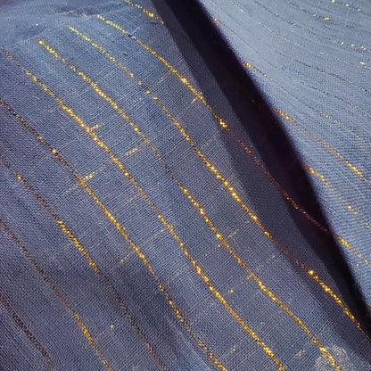 Gold Thread Classic Open Back Pretied Israeli Thicker Cotton Lurex Tichel - The Mimi Boutique