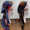 Dacee Pre Tied Headscarves: Lurex Leaves