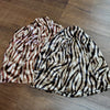 Metallic Velour Tiger Beanie by Dacee