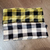 Checkered Velour Headwrap by Dacee