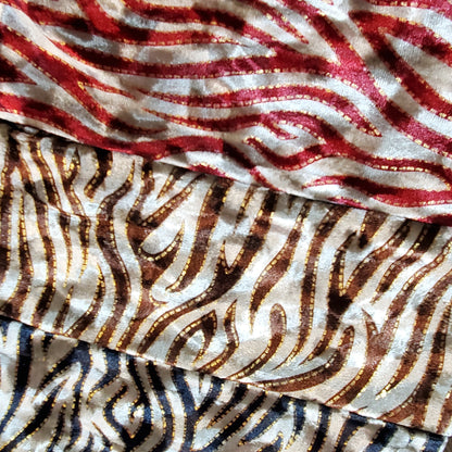 Metallic Velour Tiger Headwrap by Dacee