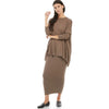 Modal Midi Slim Skirt: Smokey