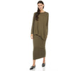 Modal Midi Slim Skirt: Lighter Olive