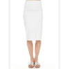 Modal Slim Skirt: White
