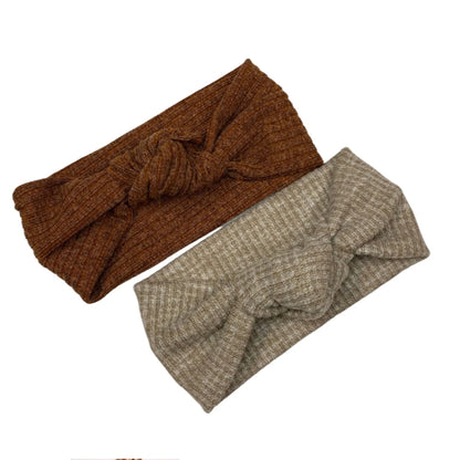Willow Cable Knit Knot Headbands by Valeri