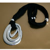 Tri-Oval Aluminum Necklace by Mikah