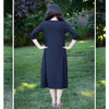 Penny Dress -Solid Black Jersey Swing