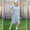 Penny Dress-Solid Grey Jersey Swing