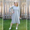 Penny Dress-Solid Grey Jersey Swing